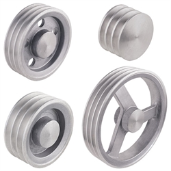 Keilriemenscheiben aus Aluminium-Guss, Profil Z, SPZ und XPZ (10), 3-rillig, Produktphoto