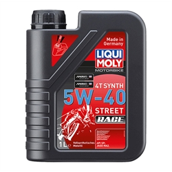 LIQUI MOLY Motorbike 4T Synth 5W-40 Street Race 1l Verpackungseinheit = 6 Stück (Das aktuelle Sicherheitsdatenblatt finden Sie im Internet unter www.maedler.de in der Produktkategorie), Produktphoto